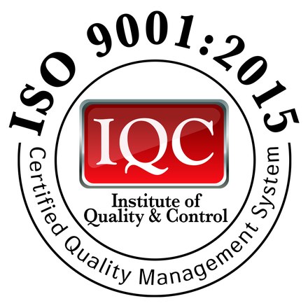 ISO 9001:2015 certified by IQC